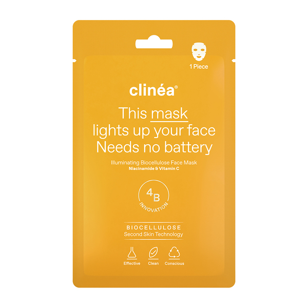 CLINEA - Illuminating Biocellulose Face Mask - 1τεμ.